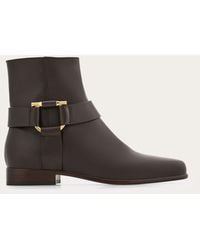 Ferragamo - Gancini Ornament Ankle Boot - Lyst