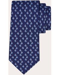 Ferragamo - Nautical Print Silk Tie - Lyst