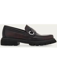 Ferragamo - Loafer With Gancini Detail - Lyst