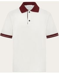 Ferragamo - Uomo Polo Manica Corta Color Block - Lyst