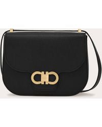Ferragamo - Donna Borsa A Tracolla North-South Double Gancini - Lyst