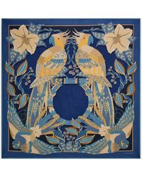 Ferragamo - Parrots Print Cashmere Shawl - Lyst