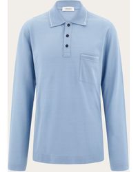 Ferragamo - Uomo Polo A Manica Lunga - Lyst