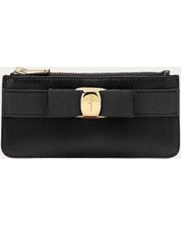 Ferragamo - Vara Bow Credit Card Holder - Lyst
