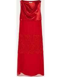 Ferragamo - Donna Abito Con Drappeggio - Lyst