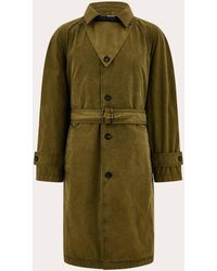 Ferragamo - Single Breasted Trench Coat - Lyst