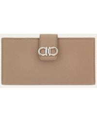 Ferragamo - Double Gancini Continental Wallet - Lyst