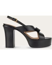 Ferragamo - Vara Bow Platform Sandal - Lyst