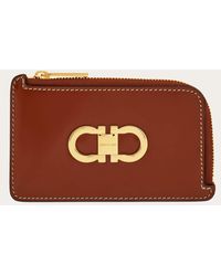 Ferragamo - Double Gancini Credit Card Holder - Lyst