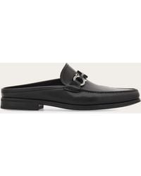 Ferragamo - Herren Pantolette Mit Gancini-Ornament Größe .5 - Lyst