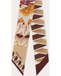 Ferragamo - Giada Print Silk Mini Bandeau - Lyst