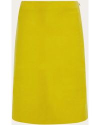 Ferragamo - Nubuck Pencil Skirt - Lyst