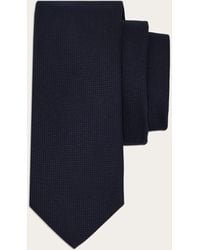 Ferragamo - Cotton And Silk Piquet Tie - Lyst