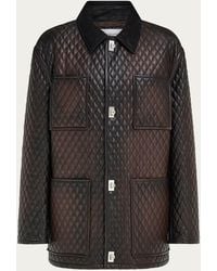 Ferragamo - Quilted Nappa Blouson - Lyst