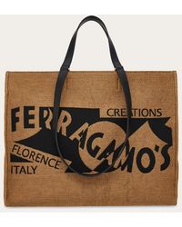 Ferragamo - Tote Bag With Logo (L) - Lyst