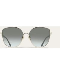 Ferragamo - Rectangular Frame Sunglasses - Lyst