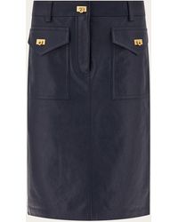 Ferragamo - Nappa Skirt - Lyst