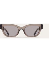 Ferragamo - Rectangular Frame Sunglasses - Lyst