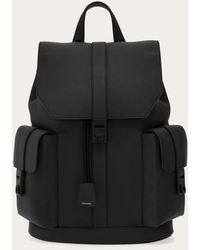 Ferragamo - Hommes Sac À Dos Double Poche Noir - Lyst