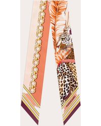 Ferragamo - Felini Print Silk Mini Bandeau - Lyst