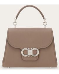 Ferragamo - Double Gancini Top Handle (Xs) - Lyst