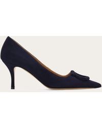 Ferragamo - Mid Heel Maxi Gancini Pump - Lyst