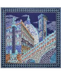Ferragamo - Palazzo Spini Feroni Print Silk Scarf - Lyst