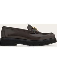 Ferragamo - Moccasin With Gancini Ornament - Lyst