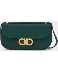 Ferragamo - Donna Mini Borsa A Tracolla Double Gancini - Lyst