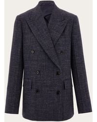 Ferragamo - Double Breasted Blazer - Lyst