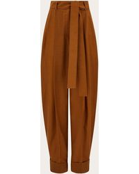 Ferragamo - Barrel Leg Trouser - Lyst