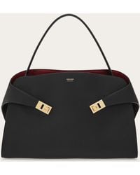 Ferragamo - Donna Borsa A Spalla Hug Soft Bicolore (L) - Lyst