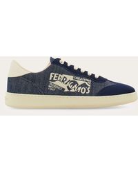 Ferragamo - Low Top Sneaker With Logo - Lyst