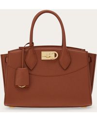 Ferragamo - Donna New Studio Soft Bag (M) - Lyst