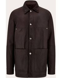 Ferragamo - Sheepskin Leather Blouson - Lyst