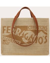 Ferragamo - Tote Bag With Logo (L) - Lyst