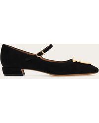 Ferragamo - Maxi Gancini Mary Jane .5 - Lyst