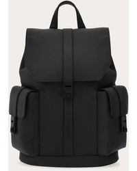 Ferragamo - Utility Backpack With Hug Buckle - Lyst