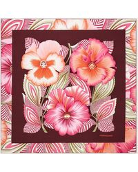 Ferragamo - Brezza Print Silk Scarf - Lyst