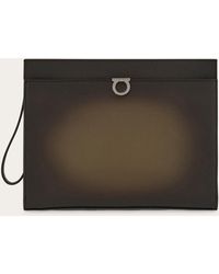 Ferragamo - Uomo Pouch Gancini - Lyst