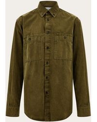 Ferragamo - Hombre Camisa Work Botton-Down Verde - Lyst