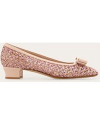 Ferragamo - Macramé Vara Bow Pump - Lyst