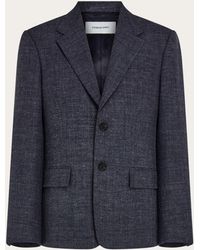 Ferragamo - Single Breasted Flannel Blazer - Lyst