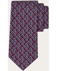 Ferragamo - Good Luck Print Silk Tie - Lyst