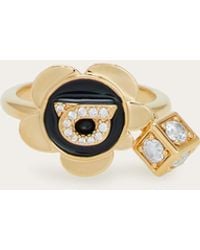 Ferragamo - Gancini Charm Ring (50Mm) - Lyst