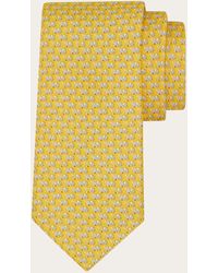 Ferragamo - Elephant Print Silk Tie - Lyst