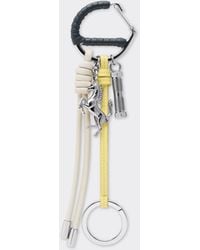 Ferrari - Multicolored Metal And Leather Keyring With Charm - Lyst