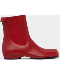 Ferrari - Leather Chelsea Boots With Patches - Lyst