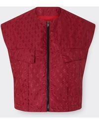 Ferrari - Cropped Nylon Jacket With Prancing Horse Motif - Lyst