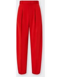 Ferrari - Cotton Moiré Faille Trousers - Lyst